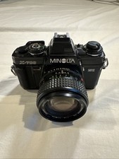 Minolta X-700 Black SLR Film Camera W/ Mc Rokkor 50mm F1.4 Lens Great Condition