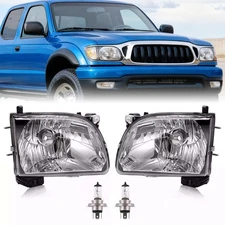 For Toyota Tacoma 2001 02 03 2004 Headlights Headlamps w/Bulb Driver & Passenger