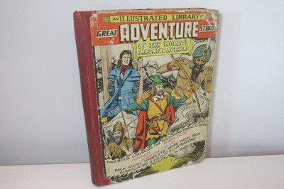 Eine illustrierte Bibliothek großer Abenteuergeschichten - Ivanhoe, Robin Hood, Crusoe