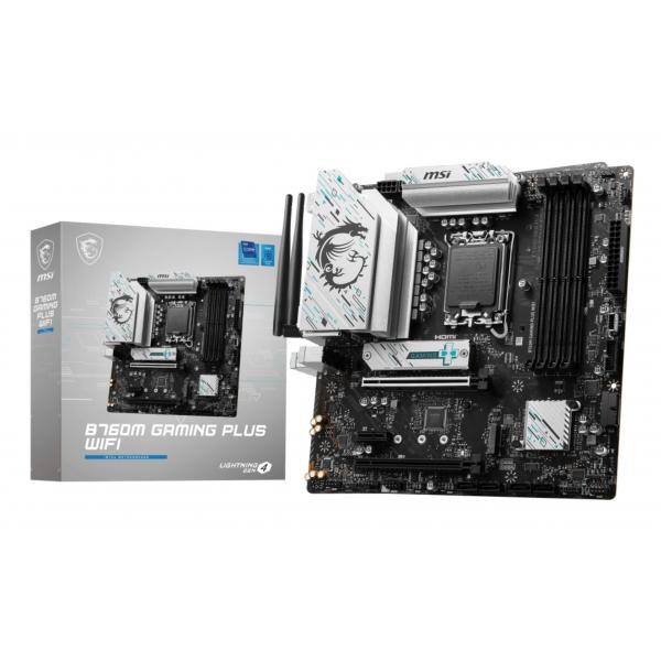 Msi b760m gaming plus wifi scheda madre intel b760 lga 1700 micro atx - Immagine 4