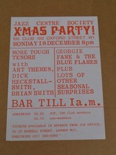 Art Themen/Dick Heckstall-Smith/Georgie Fame/Blue Flames 1972 100 Club Handbill