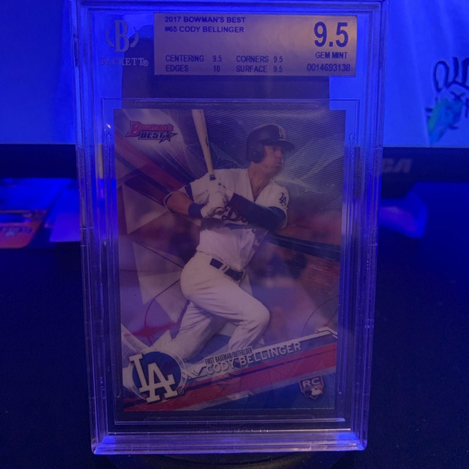2017 Bowman's Best Cody Bellinger RC Dodgers Gem MINT BGS 9.5