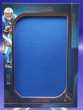 2025 Panini Silhouette ~ Calvin Johnson Jumbo Patch /49 #JM-CJN Lions Legend