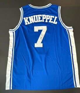 KON KNUEPPEL SIGNED FINAL FOUR DUKE BLUE DEVILS JERSEY W/ JSA CERT AUTO XL