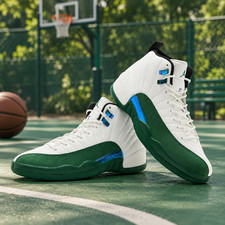 Jordan 12 Retro Bucks 2026 White Green CT8013-103 Size US 7-12 MEN