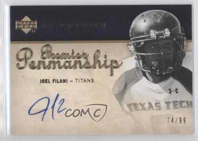 2007 UD Premier Penmanship 74/99 Joel Filani #PP-JF Rookie Auto RC 0v1