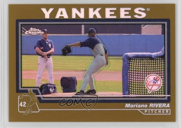 2004 Topps Chrome Gold Refractor Mariano Rivera #67 HOF 8e3