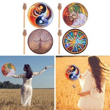 Tamburo sciamanico per feste, decorazione portatile unica, regalo per gli