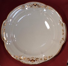 Large Vintage Baronovka Ornate Gilded 12" Plate / Dish Soviet Ukraine Russian