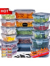 24Pcs Airtight Food Storage Container Set With Lids BPA-Free Leak-Proof Kitchen