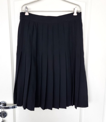 Edler ESCADA By Margaretha Ley Rock Falten Plisseerock schwarz Gr. 44 XL