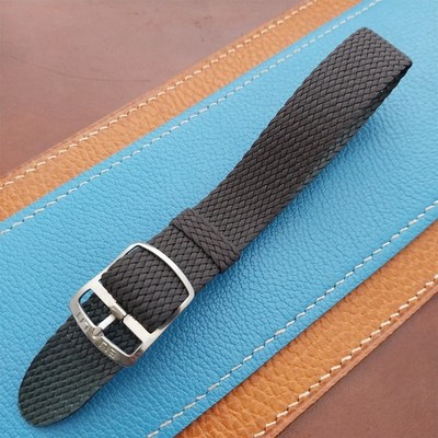 Dark Brown 18mm Eulit Panama Braided Perlon Single Pass Field Watch Strap