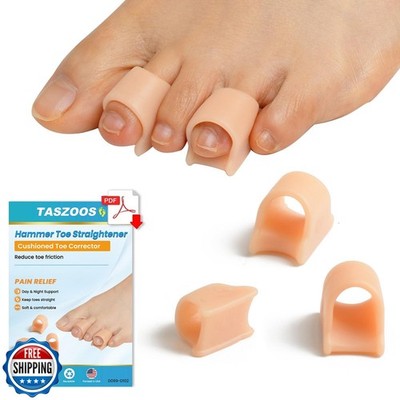 TASZOOS Hammer Toe Straightener Corrector for women and men- 6 Pcs Gel Toe Sp