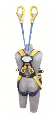 DBI 6' SRL Twin Leg Quick Connect Self Retracting Web Lifeline Fall Protection