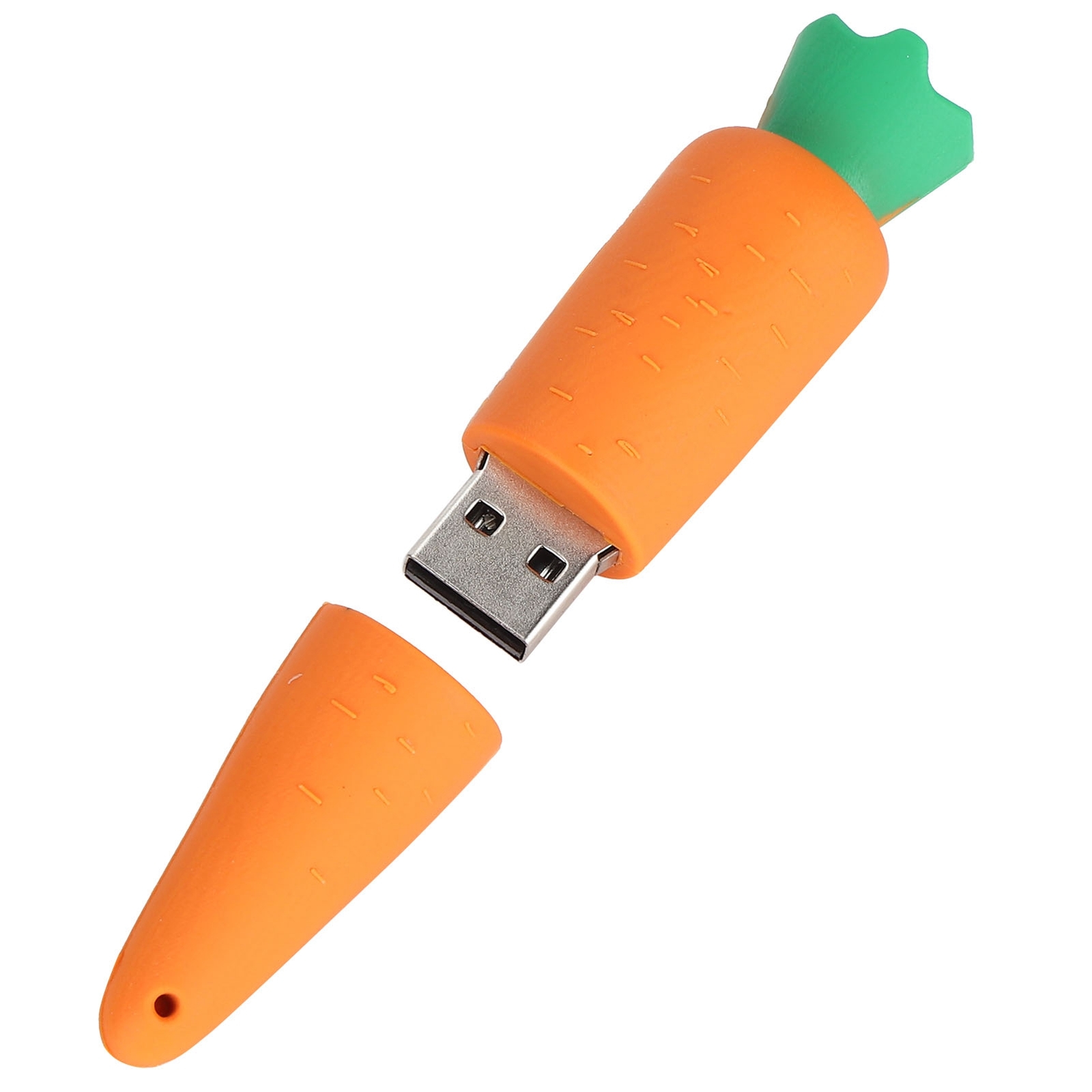 USB Flash Drive Cartoon Stylish Carrot Shape Appearance Portable Storage Mem DSP-image