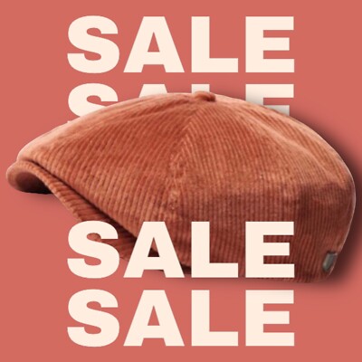 BRIXTON Schiebermütze Gr.56 Cordmütze Brood Snap Cap flatcap hellbraun Size:S