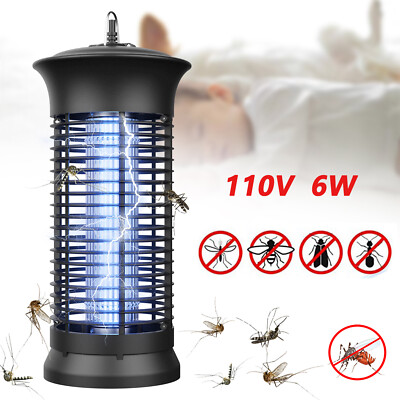 110V 6W Electric Fly Gnat Killer Lamp Pests Fly Insect Trap Mosquito Bug Zapper