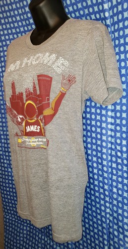 Cleveland Cavaliers LeBron James Gray Heather I'm Home T-Shirt - Adult XS - Picture 4 of 6