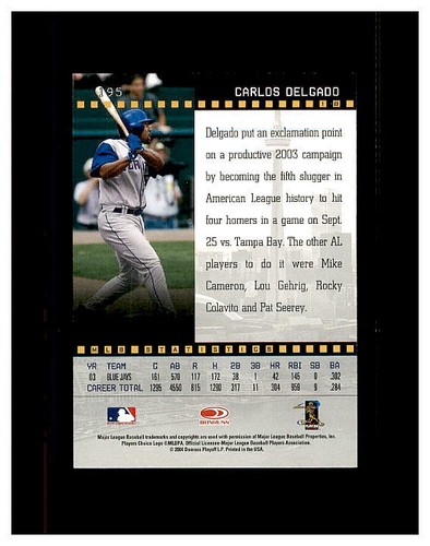 CARLOS DELGADO YOU PICK HUGE FAN COLLECTION .99 UNLIMITED SHIPPING HIGH GRADE - Picture 167 of 501
