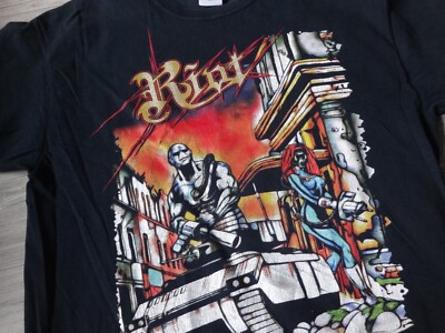 Riot Old Vintage Shirt Power Metal Fates Warning Saxon Hammerfall Tank 3