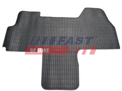 Kit De 3 Tapis Caoutchouc Noir Pour Citroën Jumper / Fiat Ducato / Peugeot Boxer (1994-2002)