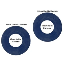 Toilet Flush Valve, Rubber Seal for 3-3/8" OD X 1- 9/16" ID or 85mmX40mm (2pack)