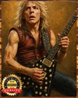RANDY RHOADS - Tribute Art – 11x14 METAL SIGN – Hand-Signed by Artist