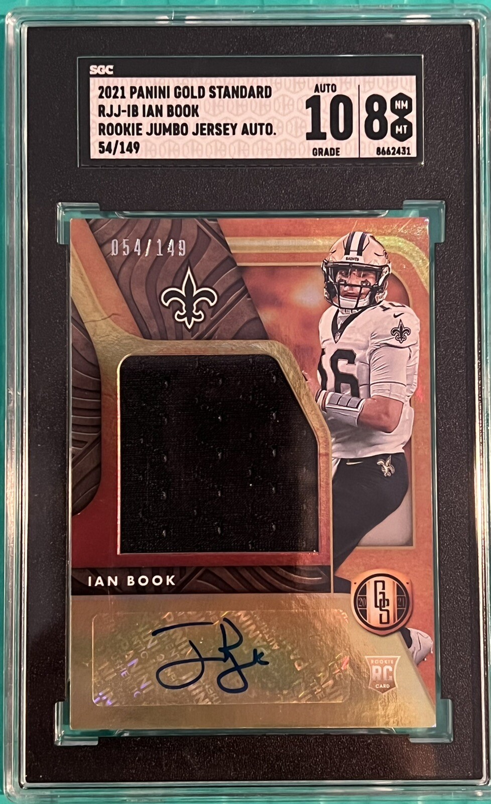 Ian Book Panini Origins Rookie Jumbo Jerseys #RJJIB Base