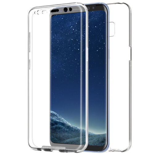 Coque double coque transparente pour Samsung Galaxy S8Plus 360 gel silicone transparent - Photo 1/6