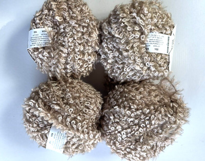 Lot of 4 Trendsetter Yarns Berber color : Rose / Taupe (624)