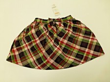 Gymboree Skirt Girls Size 5 Purple & Green Plaid Elastic Waist Skirt New