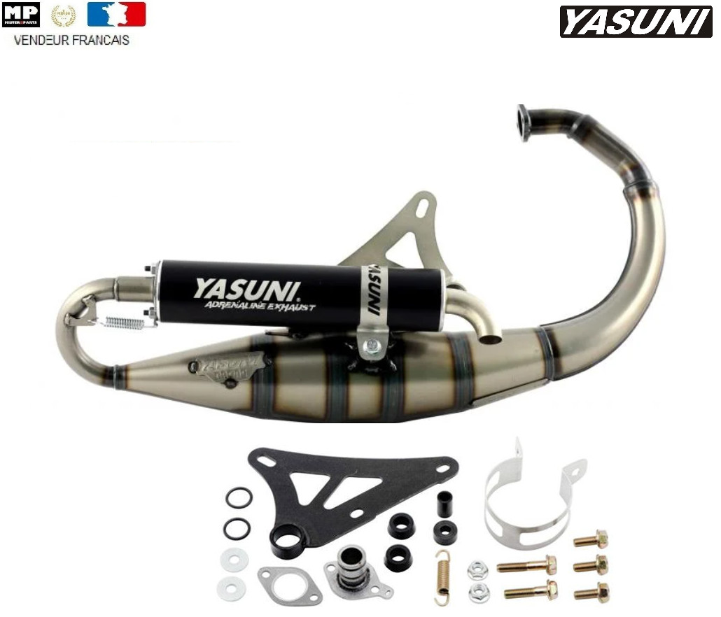 Pot racing Yasuni R Black booste l'accélération des MBK Booster 50 2t