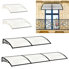 Front Back Door Canopy Porch Awning Shelter Outdoor Shade Patio Rain Cover UK