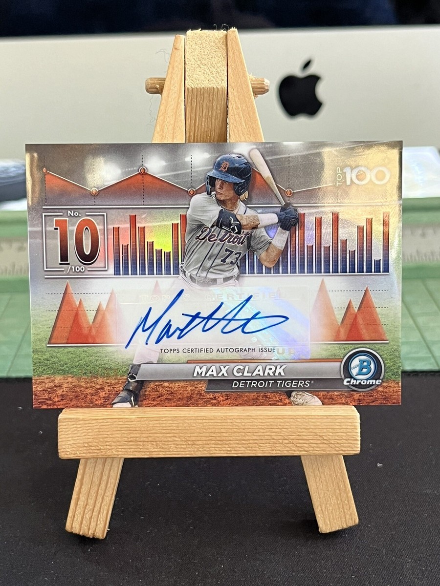 2024 Bowman Chrome MAX CLARK Detroit Tigers Scouts Top 100 