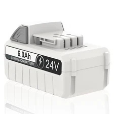 6.0Ah 24V Battery for Snow Joe Sun Joe iON+ - 6000mAh Replacement 24VBAT-LTW