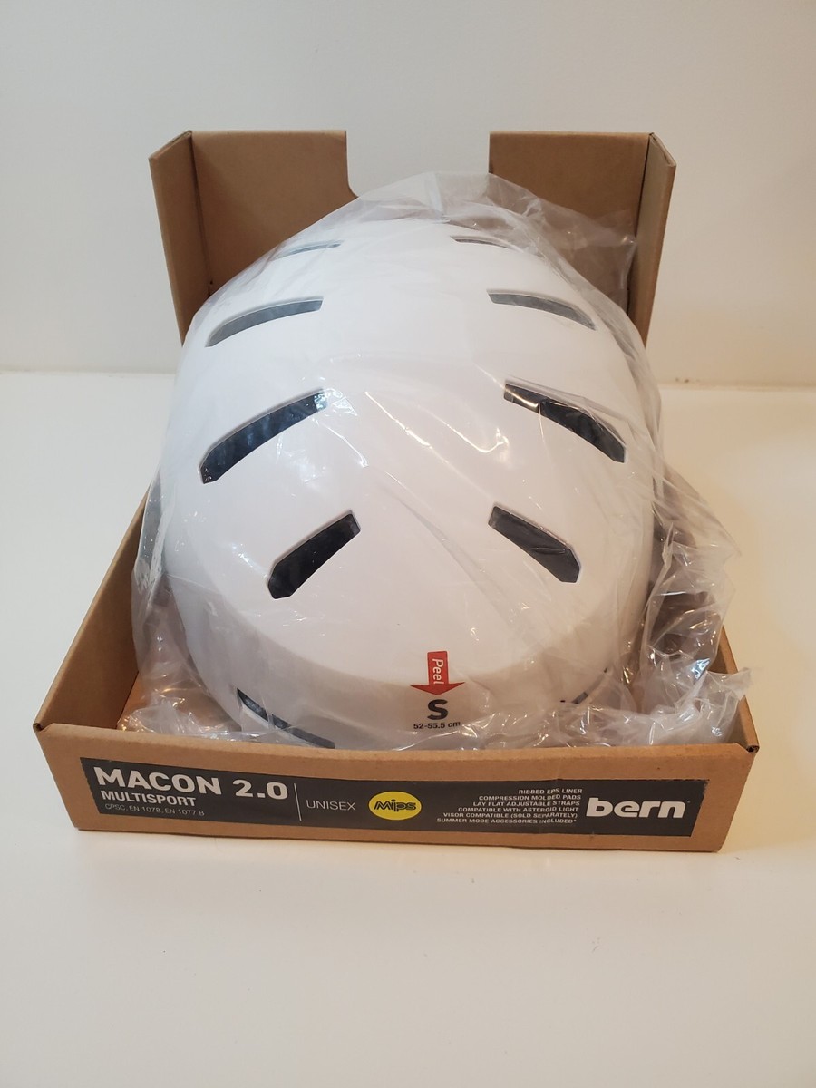 XXL]BERN MACON 2.0 Matte White ヘルメット