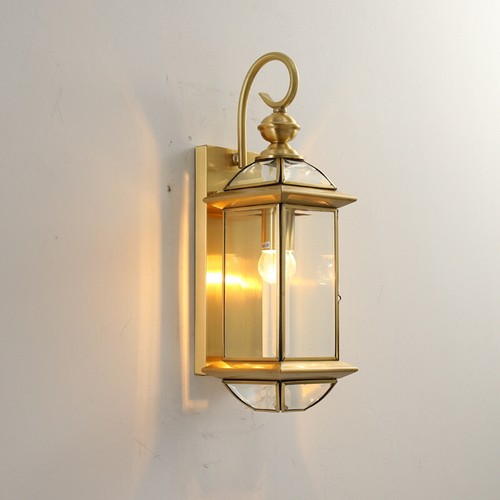 Garden Wall Light Outdoor Wall Lamp Bar Wall Sconce Copper Balcony Wall Lighting - Picture 7 of 12