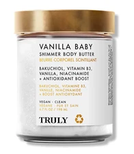 Truly Vanilla Baby Luxury Shimmer Body Butter, Moisturizer, Sealed New (6.7 oz)