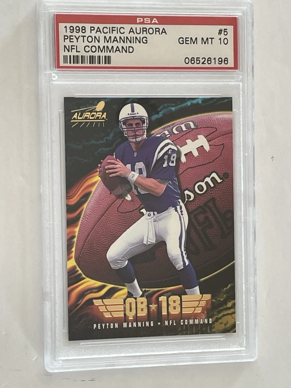 Peyton Manning Pacific Aurora NFL Command #5 NFL Command