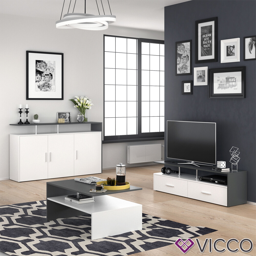 Vicco meuble tv, anthracite, 95x38cm