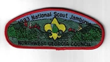 1993 National Scout Jamboree JSP Northeast Georgia Council RED Border [ELL-232]