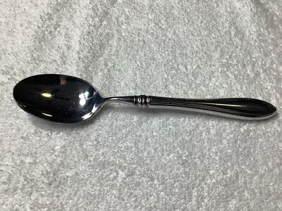 Oneida Sheraton Glossy Cube Vintage Soup Spoon
