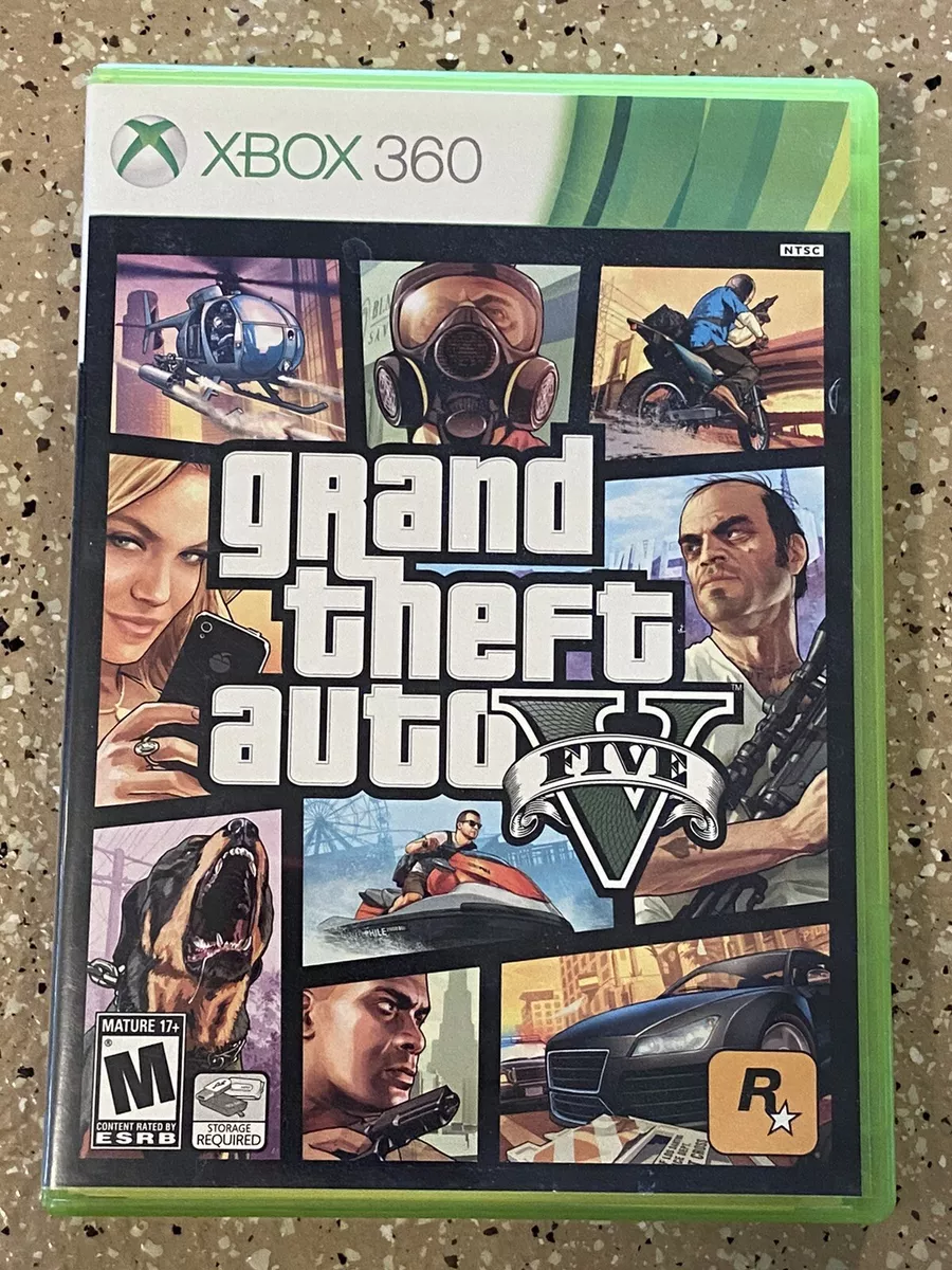 GTA Grand Theft Auto San Andreas Microsoft Xbox 360 Game Map Included