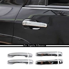 4pcs Exterior Door Handle Panel Cover Trim Accessories For 4Runner 2017+ Chrome