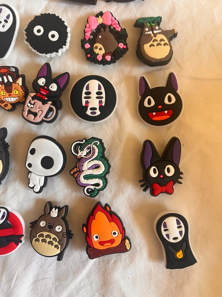 20 pc Studio Ghibli / Miyazaki Shoe Charms for Rubber Clogs - Totoro, Catbus - Image 3 of 4