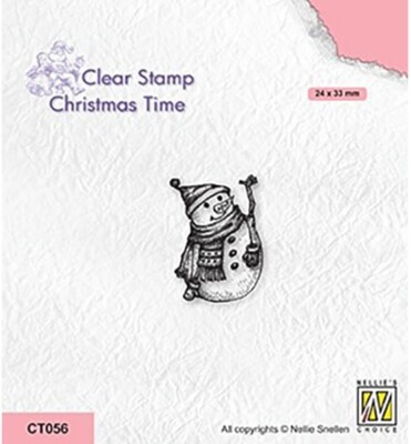 Snowman 4  - Clearstamp / Stempel von Nellie´s Choice (CT056)