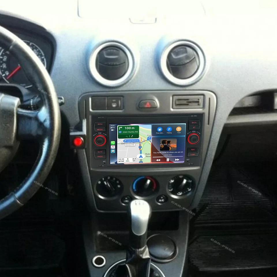 7" Android 13 Car Stereo Radio GPS Carplay RDS DSP BT For 2006-2008 Ford Fiesta - Image 2 of 4