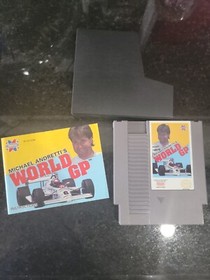 Michael Andretti's World GP NES Nintendo Complete  Manual with sleeve 
