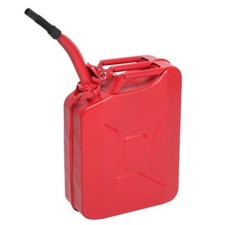 Fuel Can 5Gal 20L Gas Gasoline Fuel Army Backup Metal Steel Tank Spill Proof