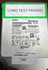 HGST 8TB 3.5" SAS HDD P/N F27376 7200RPM 12GBPS HUH721008AL5204